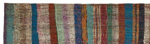 Chaput Over Dyed Kilim Rug 3'2'' x 11'2'' ft 96 x 340 cm