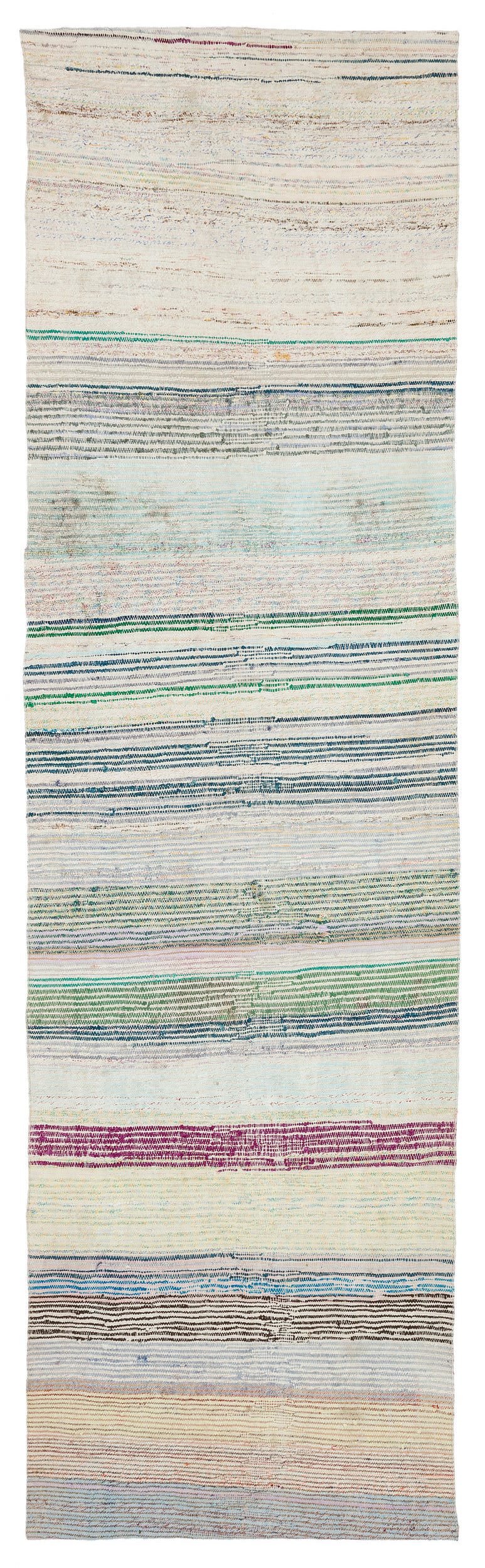 Chaput Over Dyed Kilim Rug 3'2'' x 11'0'' ft 97 x 336 cm