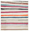 Chaput Over Dyed Kilim Rug 3'8'' x 3'10'' ft 113 x 118 cm
