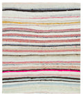 Chaput Over Dyed Kilim Rug 4'3'' x 4'11'' ft 129 x 150 cm
