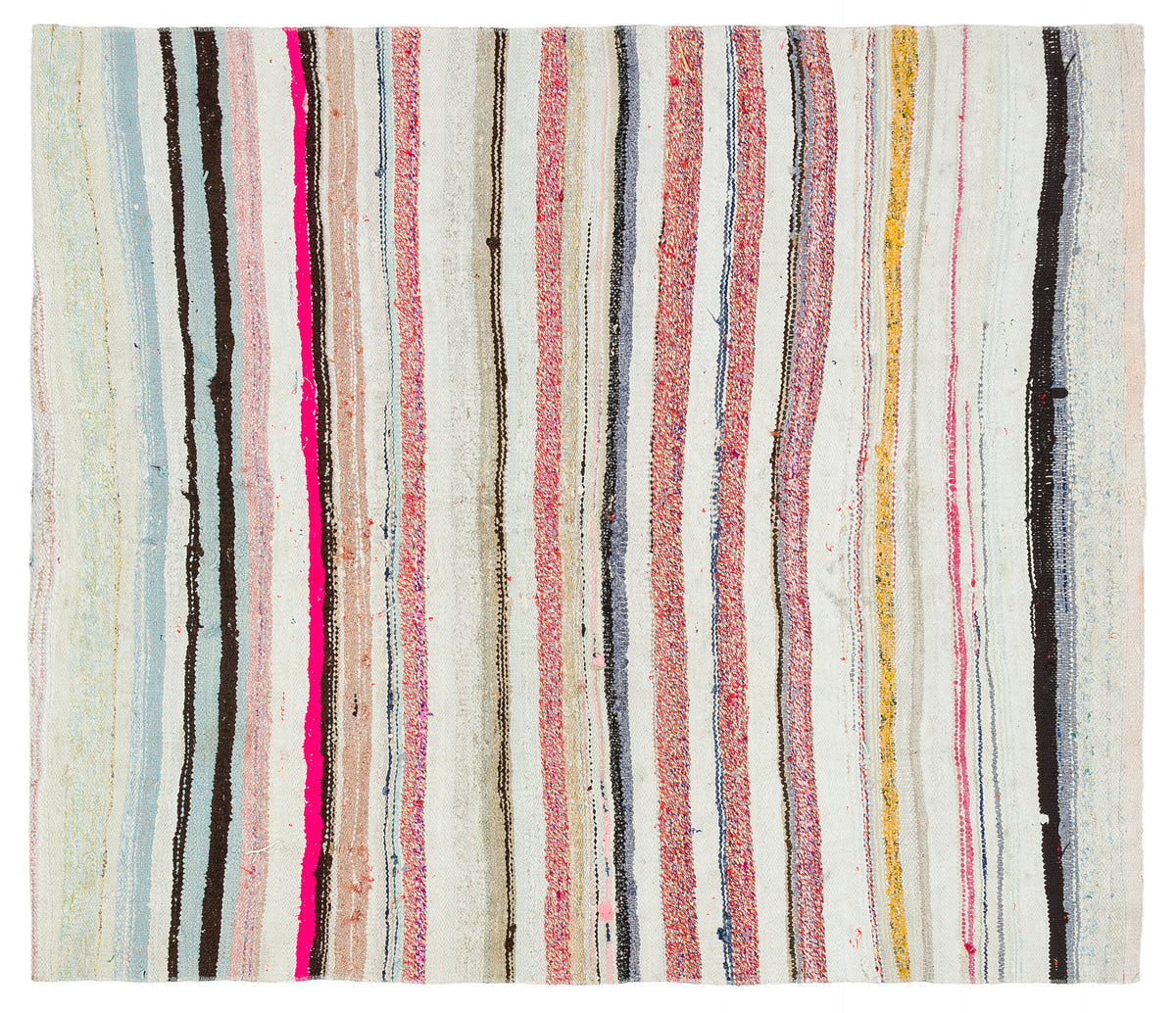 Chaput Over Dyed Kilim Rug 4&#39;3&#39;&#39; x 4&#39;11&#39;&#39; ft 129 x 150 cm