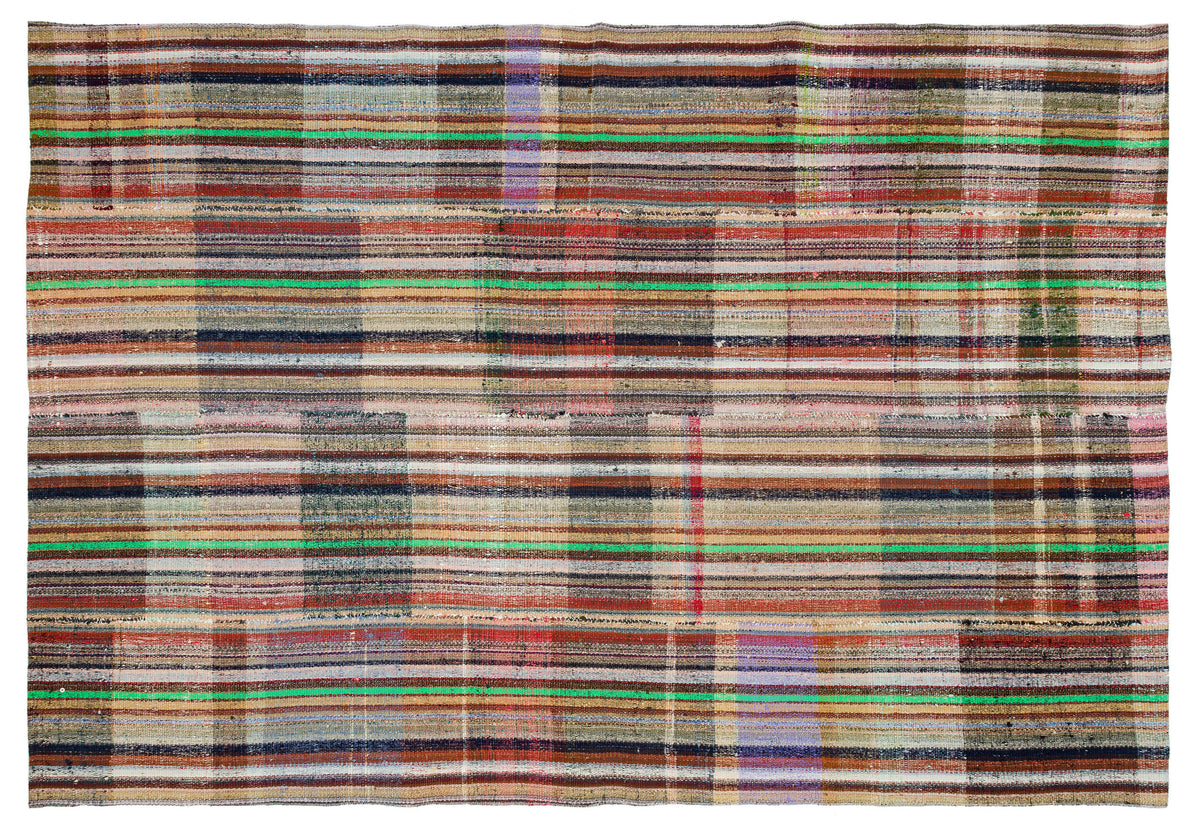 Chaput Over Dyed Kilim Rug 6&#39;5&#39;&#39; x 9&#39;3&#39;&#39; ft 196 x 282 cm