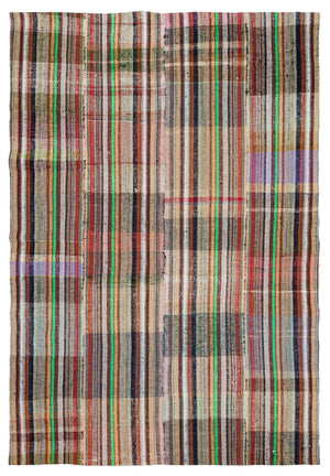 Chaput Over Dyed Kilim Rug 6'5'' x 9'3'' ft 196 x 282 cm