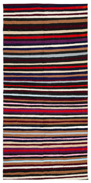 Chaput Over Dyed Kilim Rug 4'12'' x 10'2'' ft 152 x 310 cm