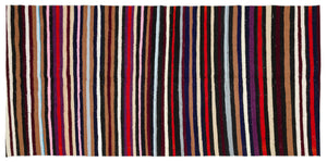 Chaput Over Dyed Kilim Rug 4'12'' x 10'2'' ft 152 x 310 cm