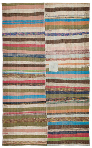 Chaput Over Dyed Kilim Rug 6'6'' x 10'6'' ft 198 x 320 cm