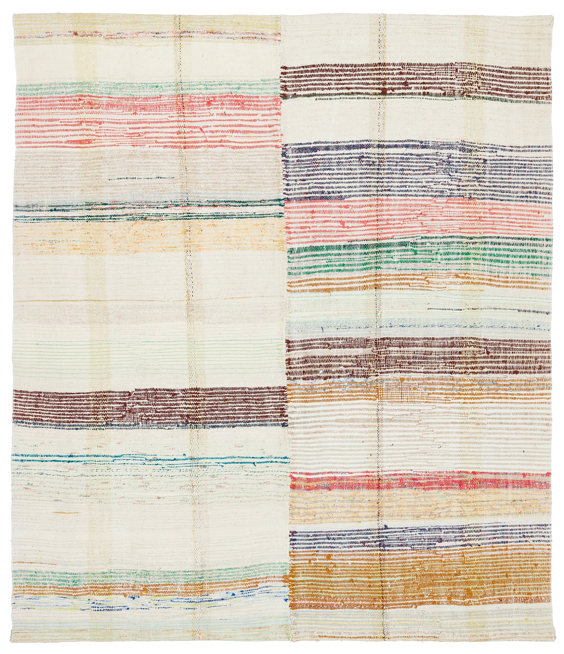 Chaput Over Dyed Kilim Rug 5'8'' x 6'7'' ft 173 x 201 cm