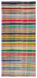 Chaput Over Dyed Kilim Rug 4'11'' x 10'4'' ft 149 x 315 cm