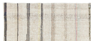Chaput Over Dyed Kilim Rug 3'2'' x 7'2'' ft 97 x 219 cm