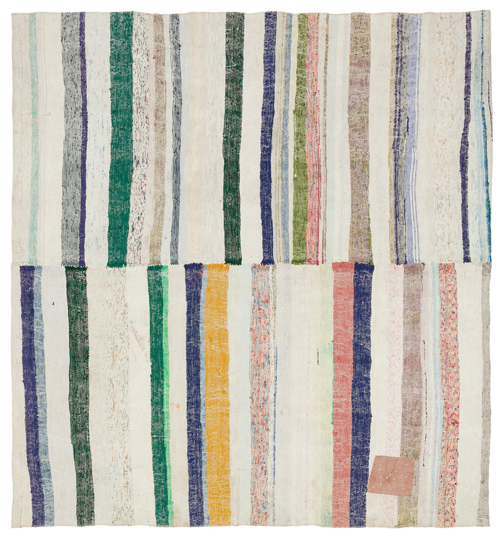 Chaput Over Dyed Kilim Rug 6'4'' x 5'10'' ft 192 x 178 cm