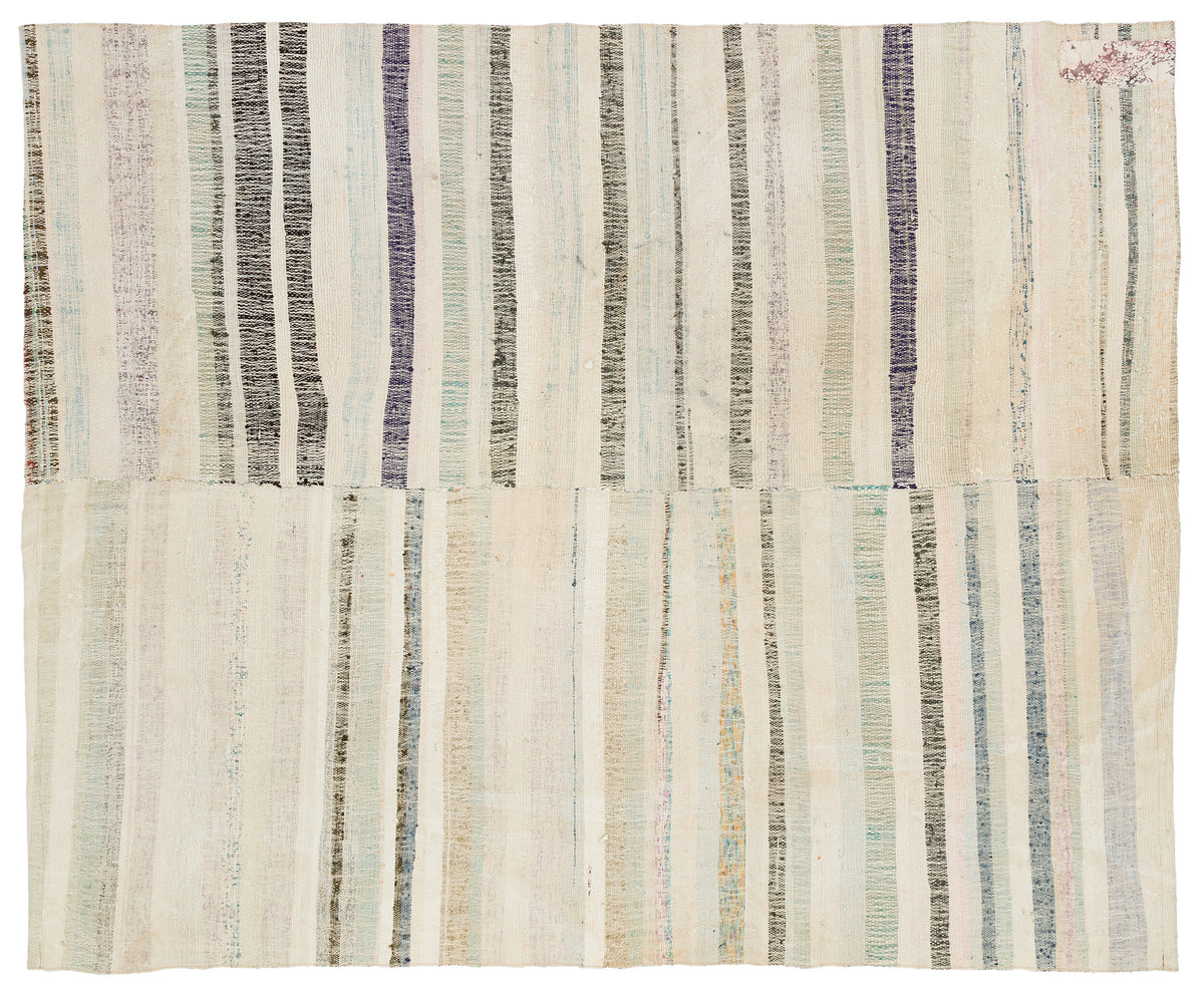 Chaput Over Dyed Kilim Rug 6&#39;3&#39;&#39; x 7&#39;6&#39;&#39; ft 191 x 228 cm