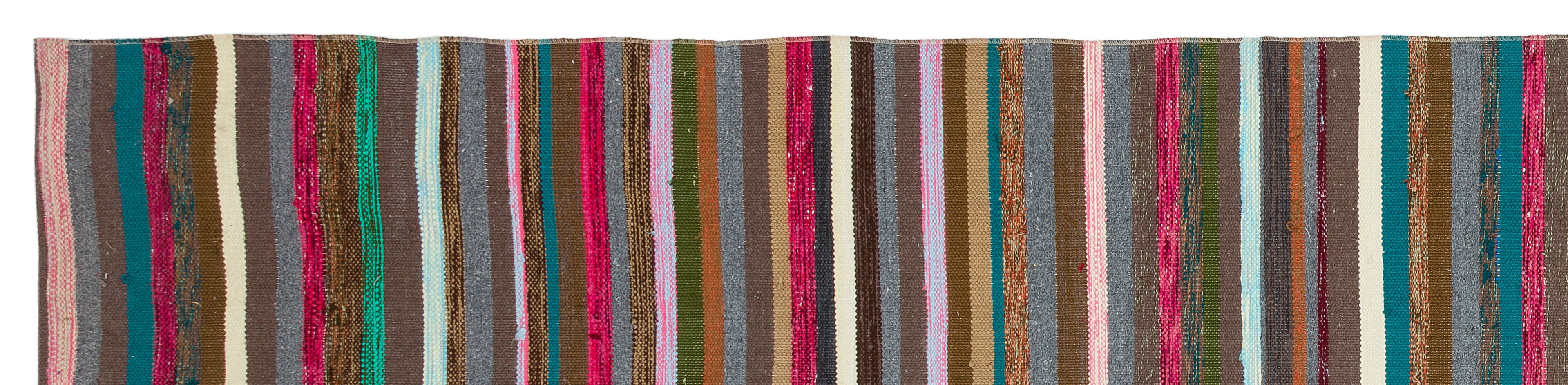 Chaput Over Dyed Kilim Rug 2'7'' x 11'2'' ft 78 x 341 cm