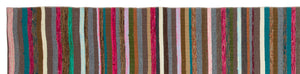 Chaput Over Dyed Kilim Rug 2'7'' x 11'2'' ft 78 x 341 cm