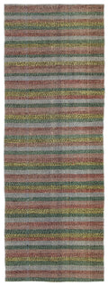 Chaput Over Dyed Kilim Rug 2'7'' x 6'11'' ft 78 x 211 cm