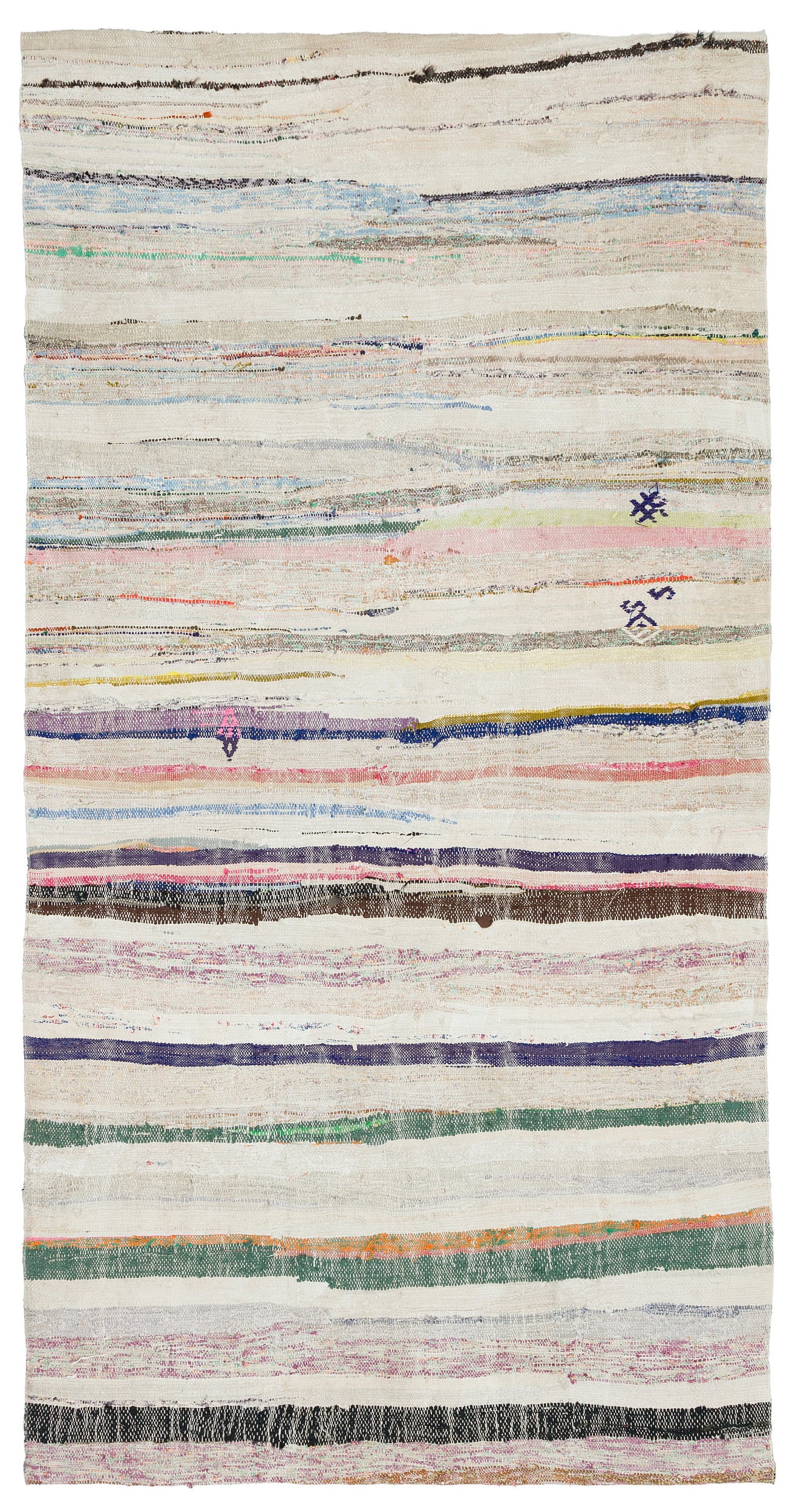 Chaput Over Dyed Kilim Rug 4'4'' x 8'8'' ft 131 x 265 cm