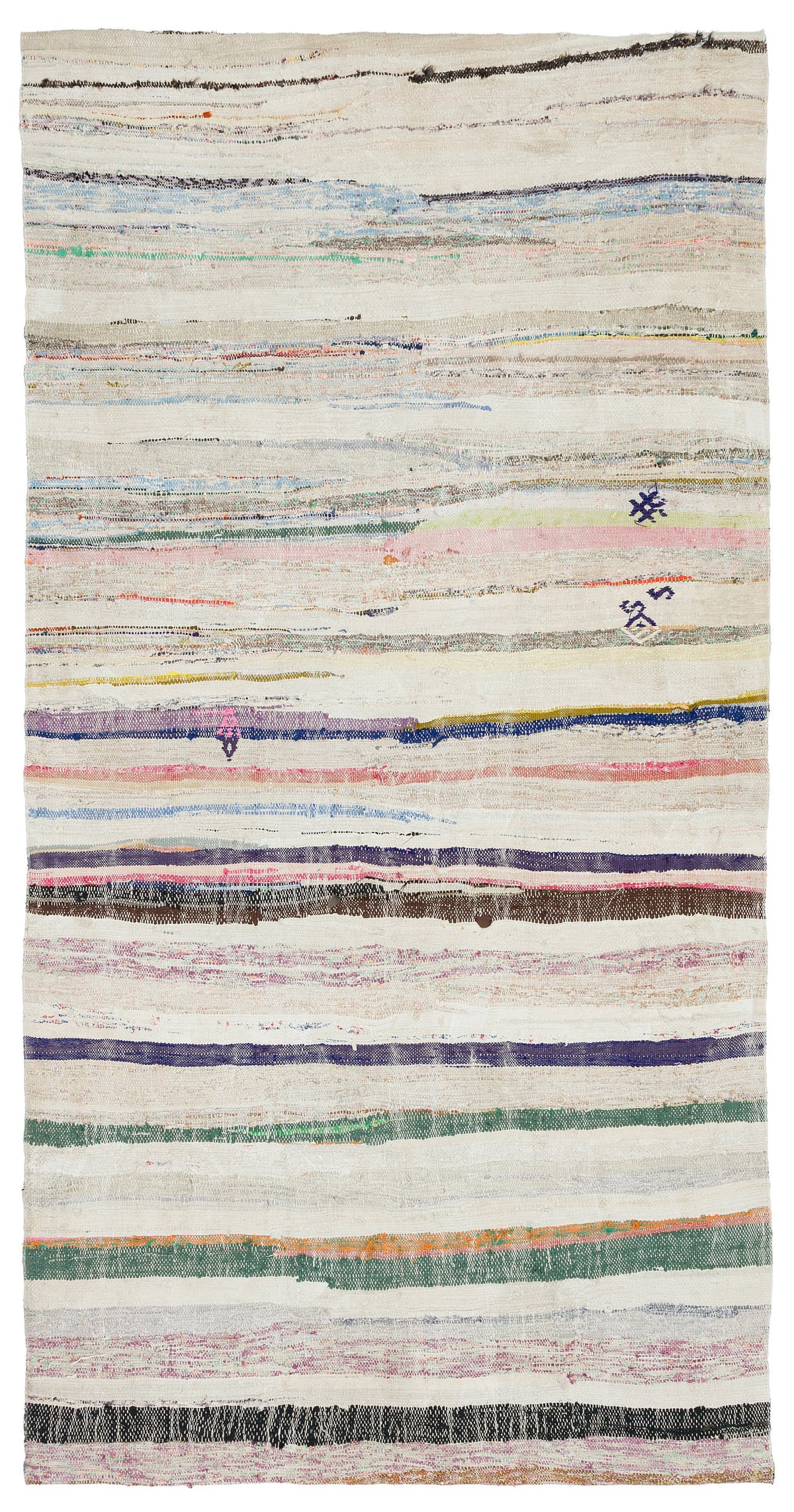 Chaput Over Dyed Kilim Rug 4&#39;4&#39;&#39; x 8&#39;8&#39;&#39; ft 131 x 265 cm