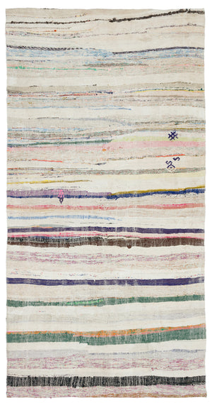 Chaput Over Dyed Kilim Rug 4'4'' x 8'8'' ft 131 x 265 cm