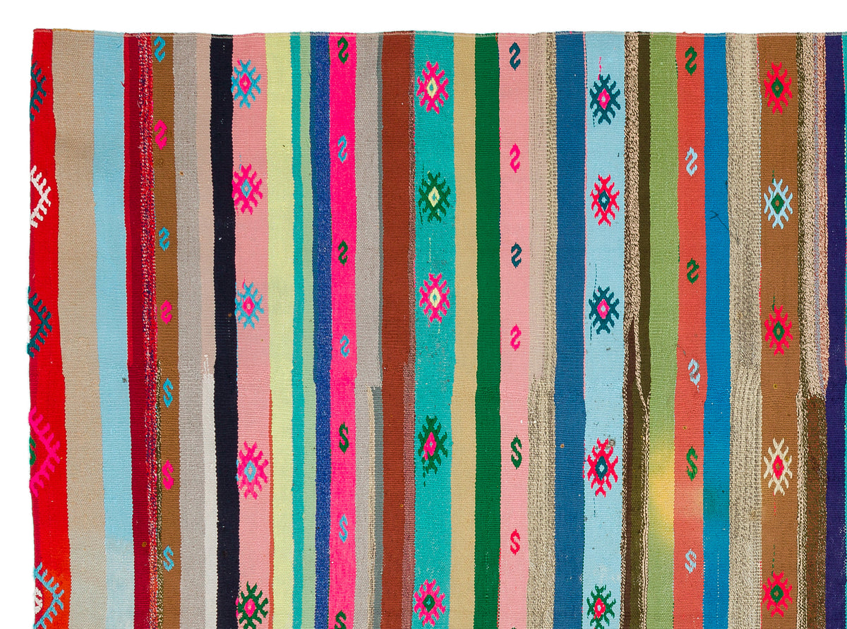 Chaput Over Dyed Kilim Rug 6&#39;6&#39;&#39; x 8&#39;10&#39;&#39; ft 198 x 268 cm