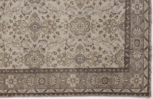 Beige Over Dyed Vintage Rug 5'5'' x 9'7'' ft 165 x 293 cm