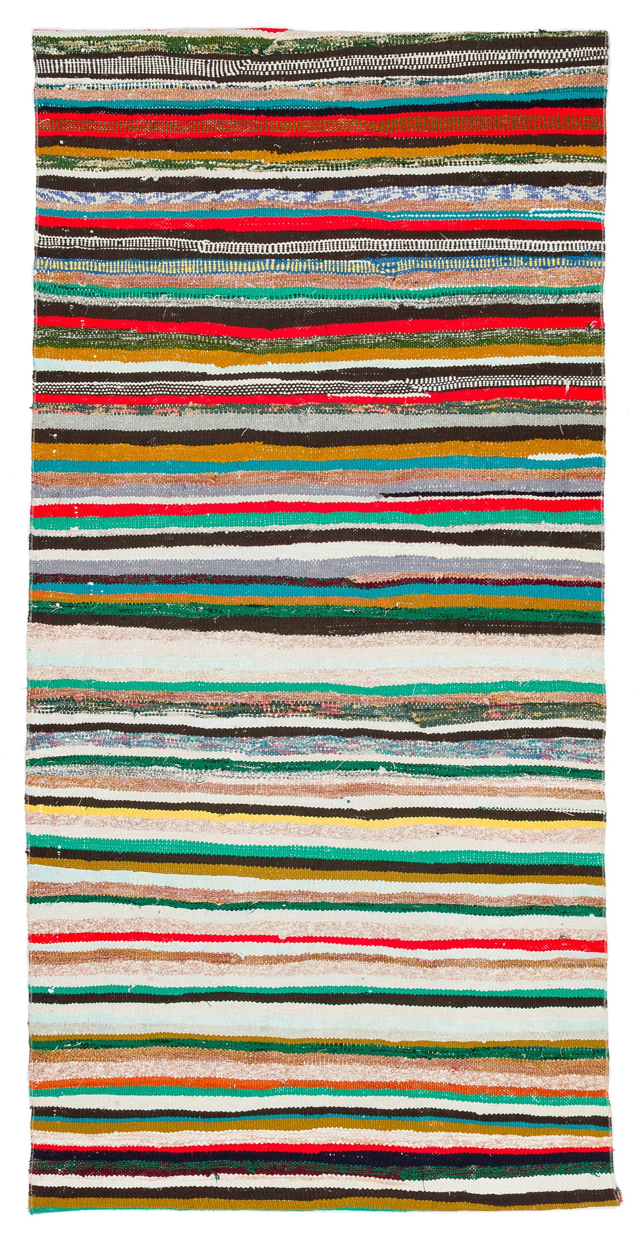 Chaput Over Dyed Kilim Rug 3'5'' x 7'1'' ft 105 x 217 cm