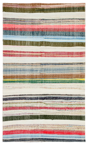 Chaput Over Dyed Kilim Rug 5'7'' x 9'6'' ft 169 x 289 cm