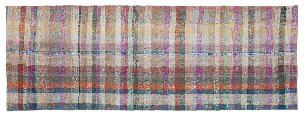 Chaput Over Dyed Kilim Rug 3'3'' x 9'2'' ft 99 x 279 cm