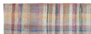 Chaput Over Dyed Kilim Rug 3'3'' x 9'2'' ft 99 x 279 cm