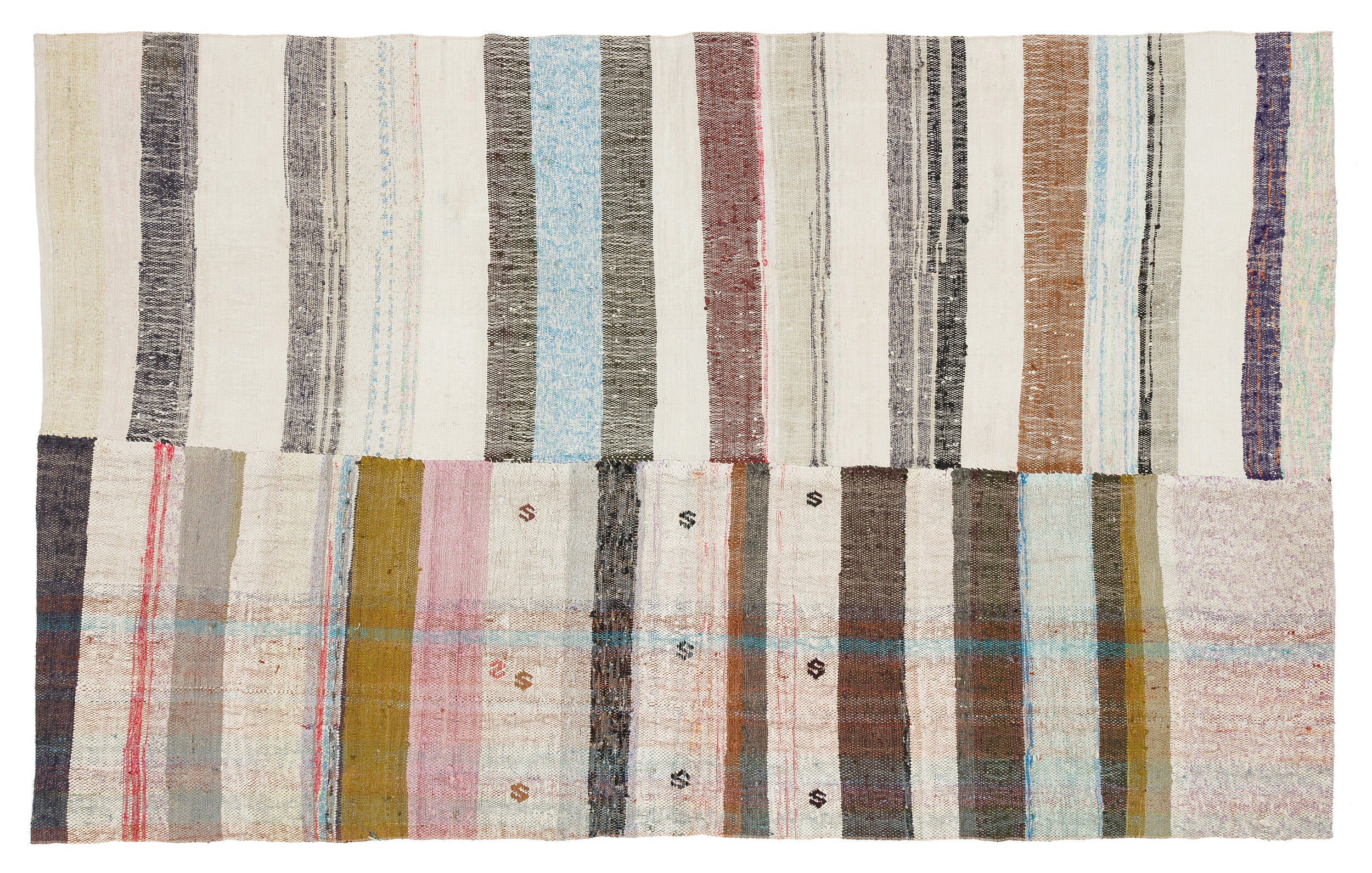 Chaput Over Dyed Kilim Rug 5'6'' x 8'10'' ft 167 x 268 cm