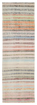Chaput Over Dyed Kilim Rug 3'1'' x 9'5'' ft 93 x 288 cm