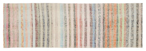 Chaput Over Dyed Kilim Rug 3'1'' x 9'5'' ft 93 x 288 cm