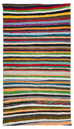 Chaput Over Dyed Kilim Rug 5'2'' x 9'2'' ft 157 x 280 cm
