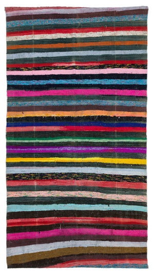 Chaput Over Dyed Kilim Rug 5'4'' x 9'11'' ft 162 x 302 cm