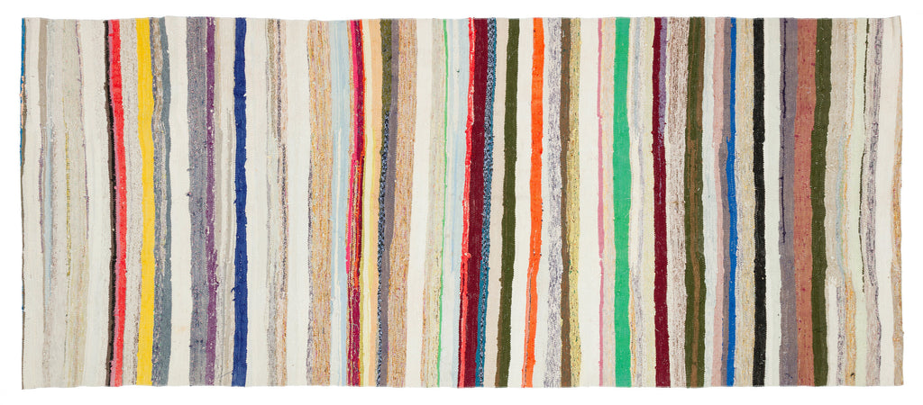 Chaput Over Dyed Kilim Rug 5'3'' x 12'4'' ft 161 x 376 cm