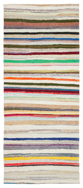 Chaput Over Dyed Kilim Rug 5'3'' x 12'4'' ft 161 x 376 cm