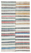 Chaput Over Dyed Kilim Rug 5'3'' x 9'3'' ft 160 x 283 cm