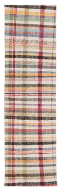 Chaput Over Dyed Kilim Rug 2'6'' x 8'9'' ft 75 x 266 cm