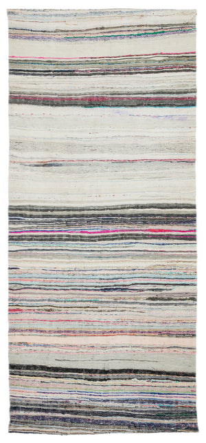 Chaput Over Dyed Kilim Rug 4'4'' x 9'7'' ft 132 x 292 cm