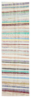 Chaput Over Dyed Kilim Rug 2'11'' x 10'1'' ft 90 x 307 cm