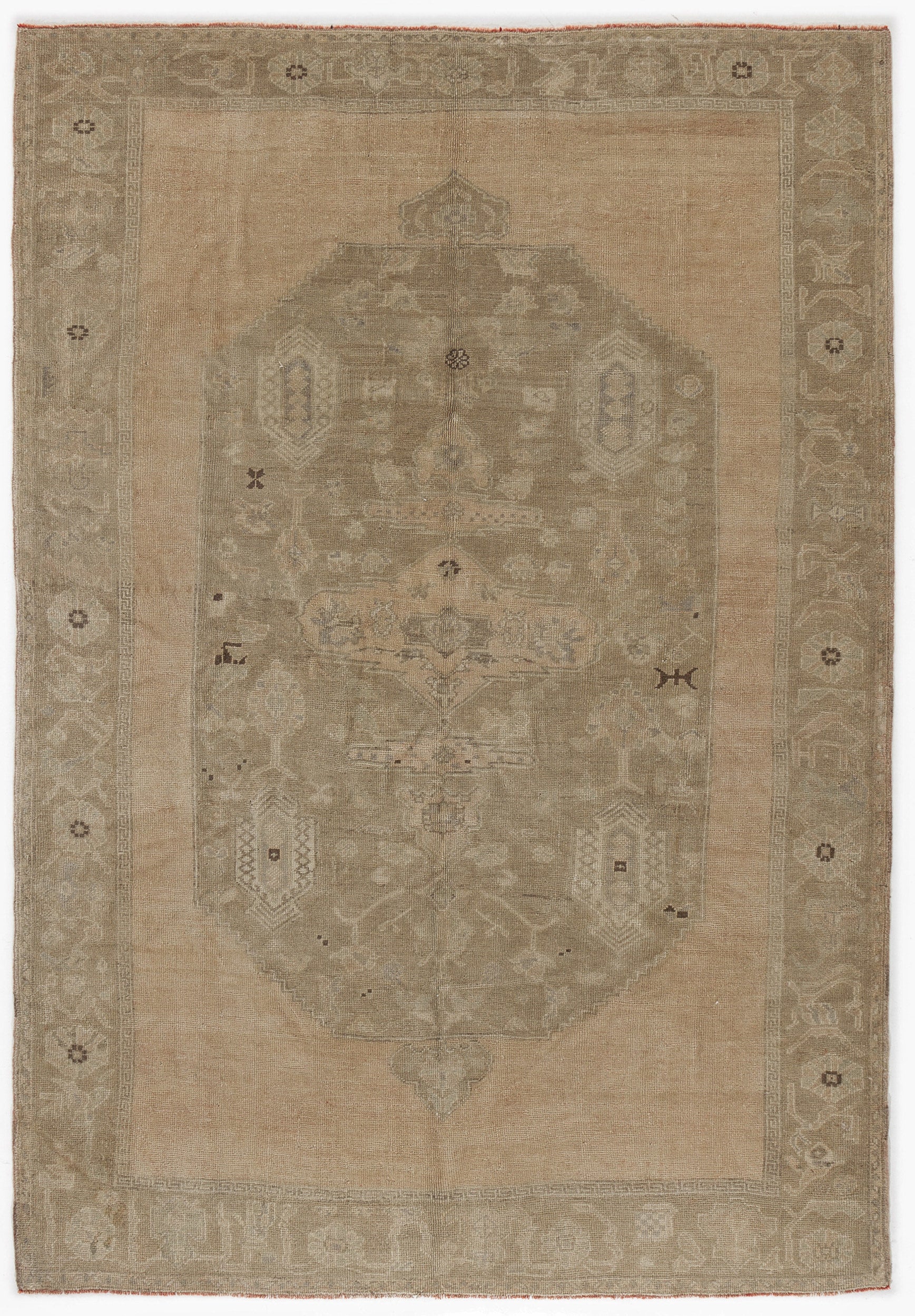 Beige Over Dyed Heritage Rug 5'9'' x 8'4'' ft 175 x 255 cm
