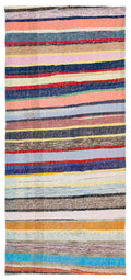 Chaput Over Dyed Kilim Rug 4'3'' x 9'4'' ft 129 x 284 cm