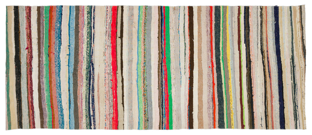 Chaput Over Dyed Kilim Rug 4'2'' x 10'4'' ft 128 x 316 cm