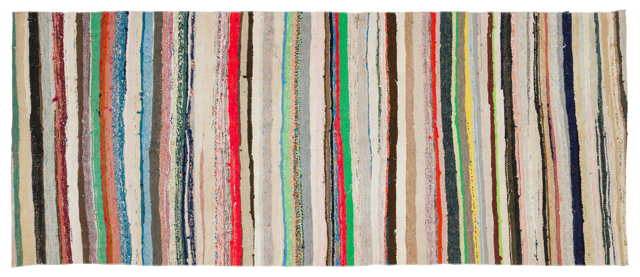 Chaput Over Dyed Kilim Rug 4'2'' x 10'4'' ft 128 x 316 cm