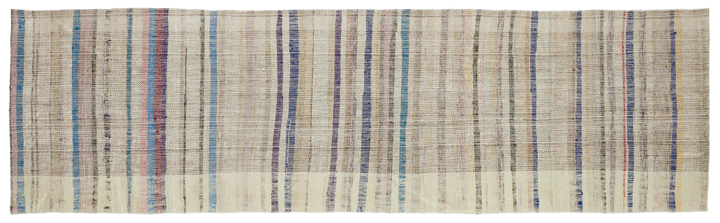 Chaput Over Dyed Kilim Rug 3'1'' x 10'8'' ft 94 x 325 cm