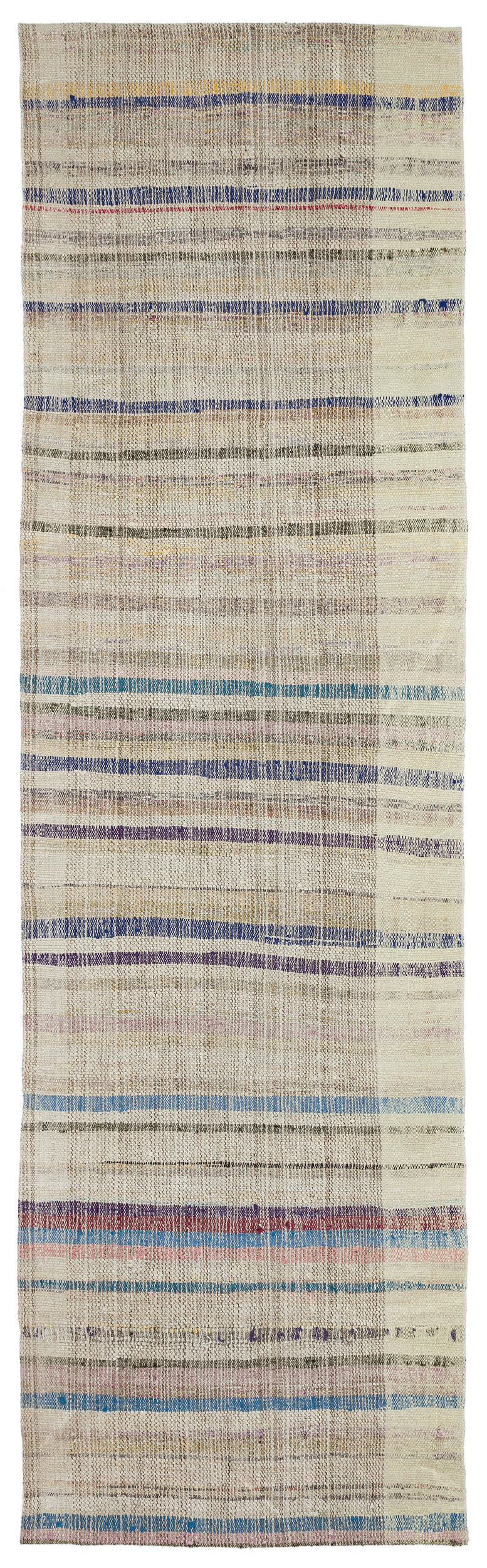 Chaput Over Dyed Kilim Rug 3'1'' x 10'8'' ft 94 x 325 cm