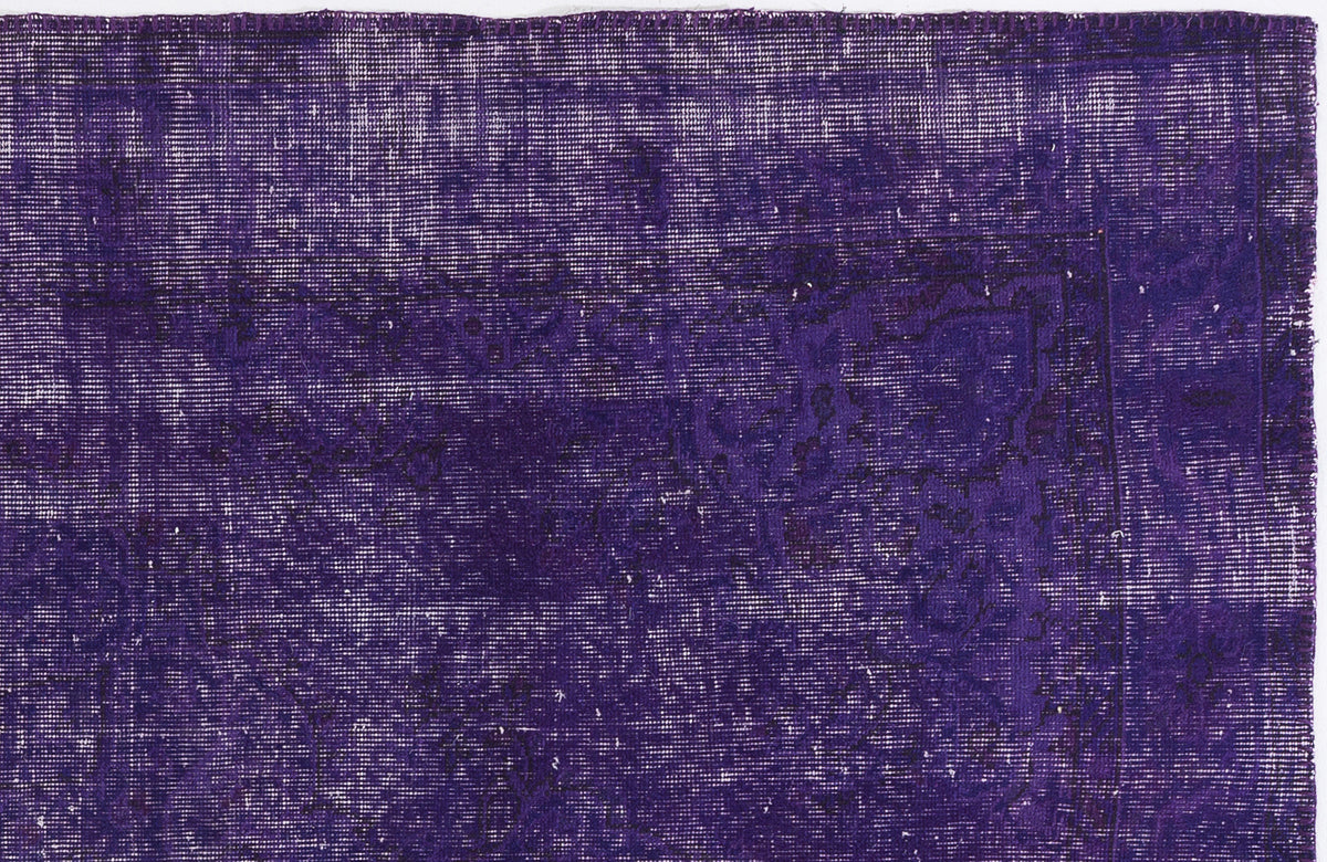 Purple Over Dyed Vintage Rug 5&#39;0&#39;&#39; x 8&#39;6&#39;&#39; ft 153 x 260 cm