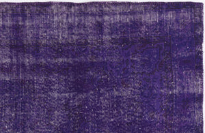 Purple Over Dyed Vintage Rug 5'0'' x 8'6'' ft 153 x 260 cm