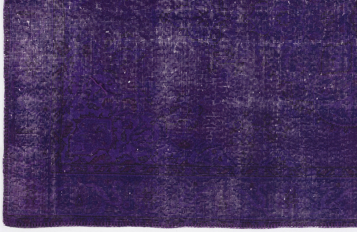 Purple Over Dyed Vintage Rug 5&#39;0&#39;&#39; x 8&#39;6&#39;&#39; ft 153 x 260 cm