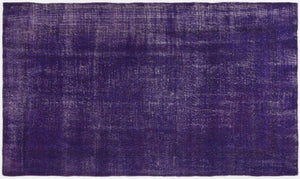 Purple Over Dyed Vintage Rug 5'0'' x 8'6'' ft 153 x 260 cm