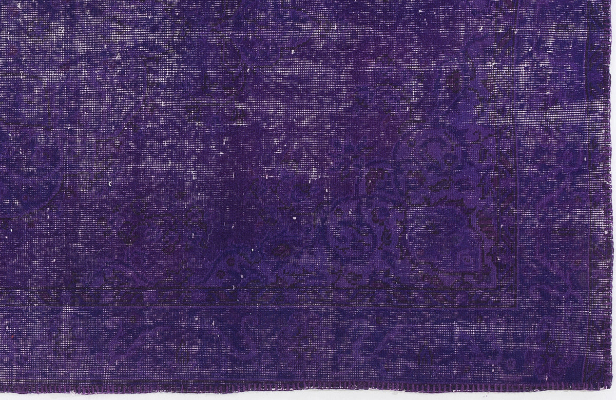 Purple Over Dyed Vintage Rug 5&#39;0&#39;&#39; x 8&#39;6&#39;&#39; ft 153 x 260 cm