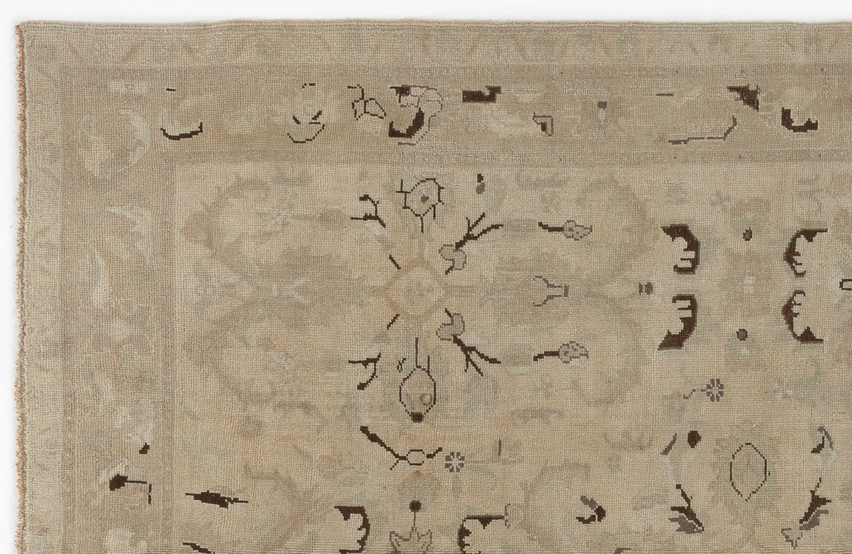 Beige Over Dyed Heritage Rug 6&#39;6&#39;&#39; x 8&#39;12&#39;&#39; ft 197 x 274 cm